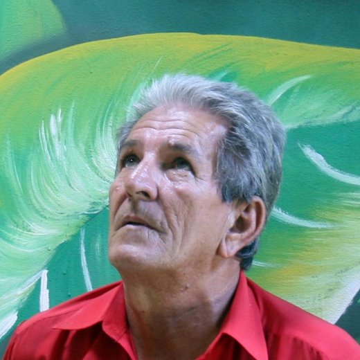 Retrato do Mestre Jair Mendes, escultor da estátua de Dom Quixote